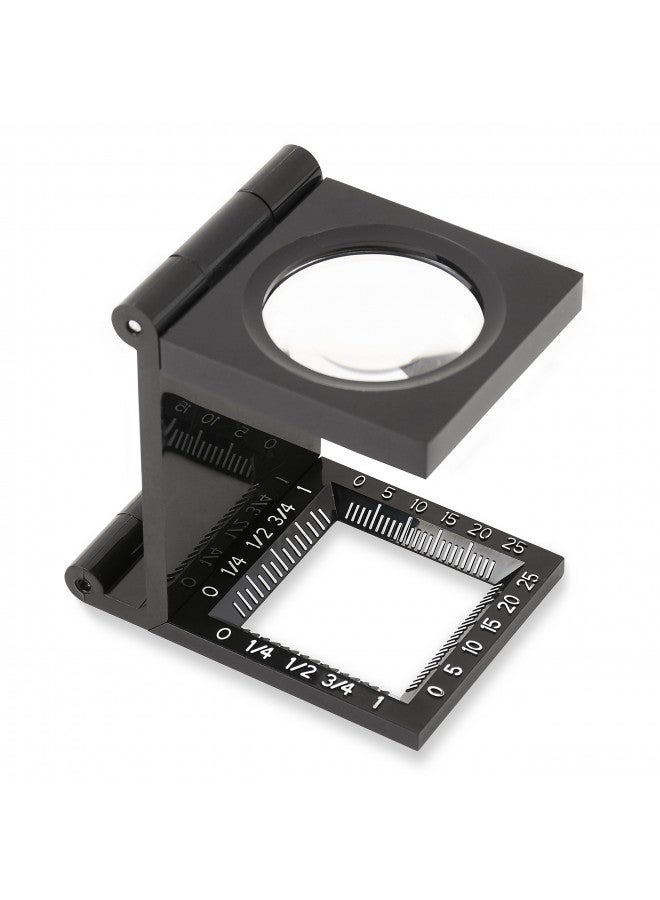 Carson LinenTest 5x30mm Folding Loupe Magnifier , Black - Image 1