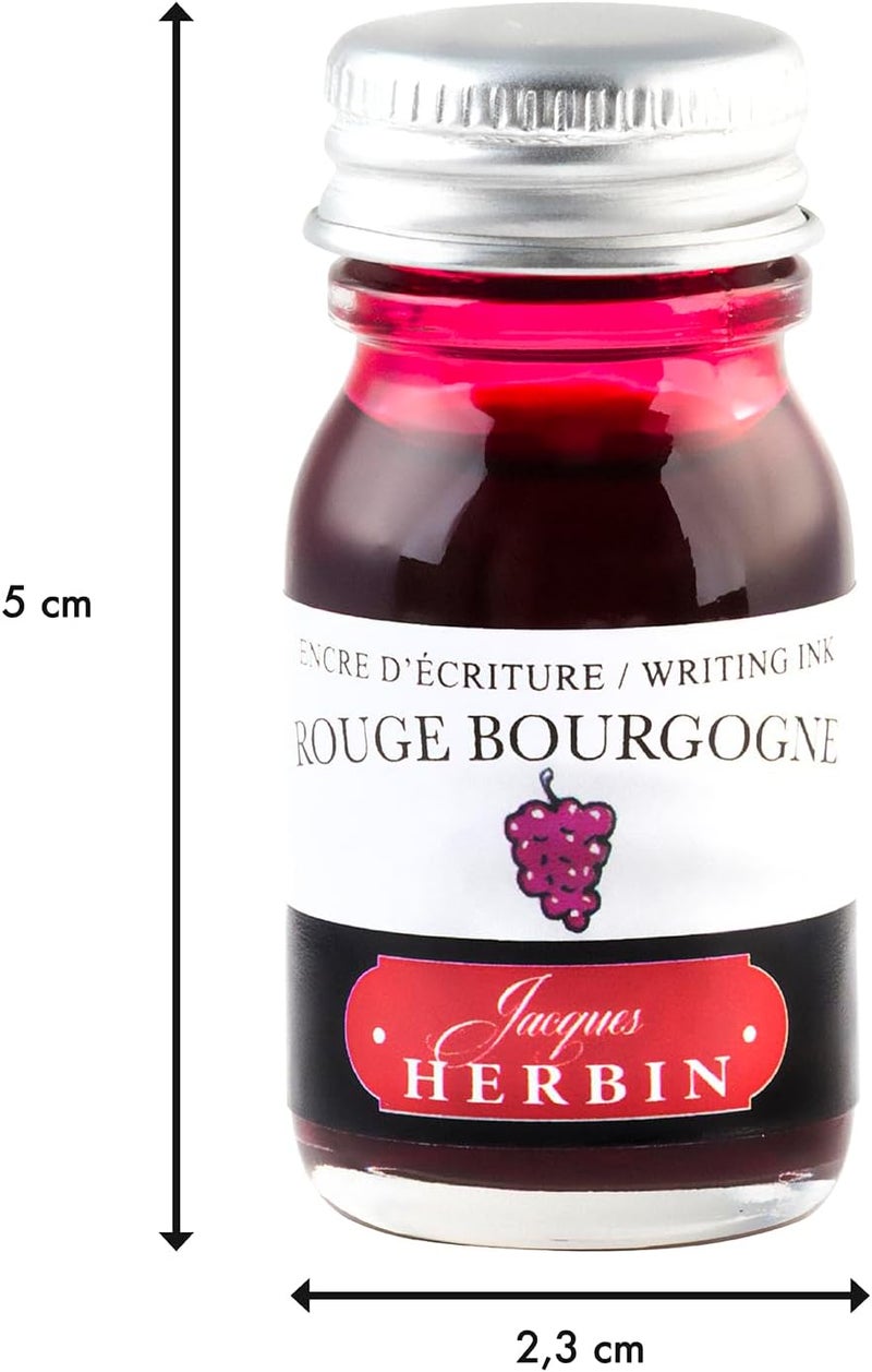 Jacques Herbin Herbin J. Fountain Pen Ink - 10 ml Bottled - Rouge Bourgogne - Image 1