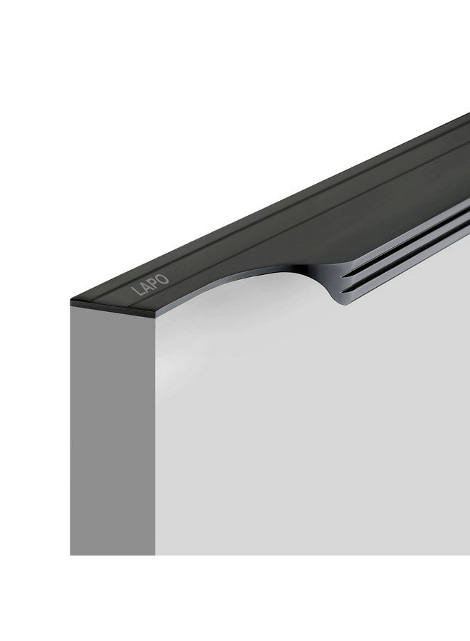 LAPO Premium 18 inch Aluminium Kitchen Profile Handle, Drawer Profile Handle, Cabinet, Wardrobe Pull Handle for Home, Hotel, Office(Black Finish) - Image 2