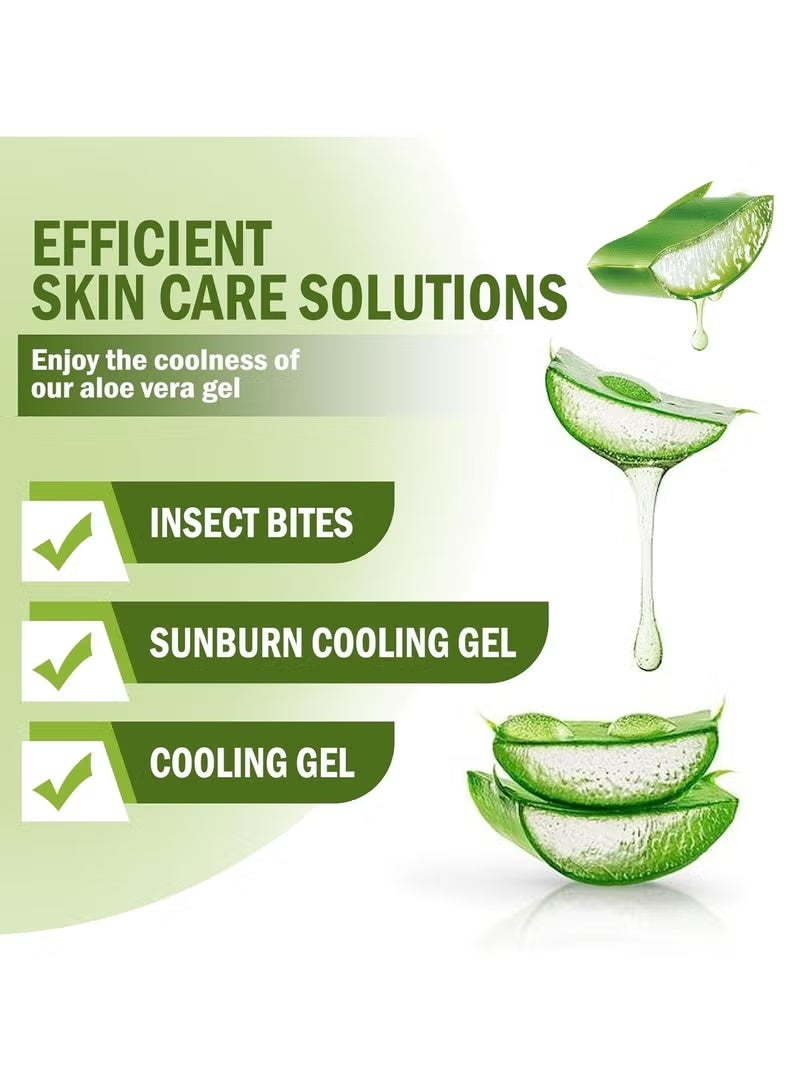 إيفولي جل مهدئ من الصبار بنسبة 99%، 270 مل، غير لزج، 99% من الصبار، مرطب لتخفيف حروق الشمس، سريع الامتصاص للوجه والبشرة والجسم والشعر - Image 2