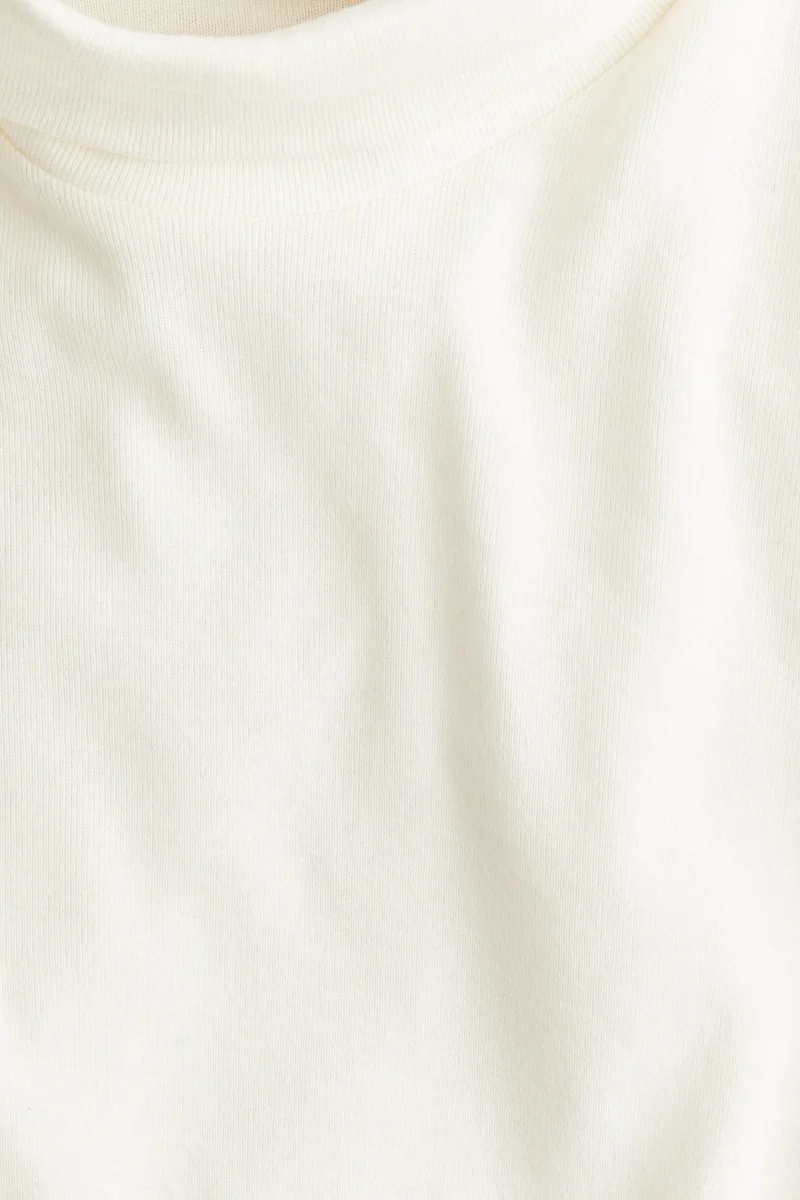 اتش اند ام Cotton Polo-Neck Top