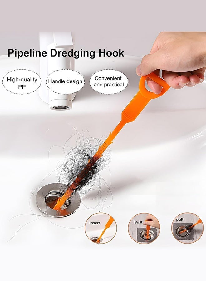 Sweet Life Basics Drain Clog Remover Tool, 7 Pack with 6 Plastic and 1 Stainless Steel Drain Snakes, Hair Unclogger for Toilet, Kitchen Sink, Bathroom Tub, Shower, Sewer - Image 2