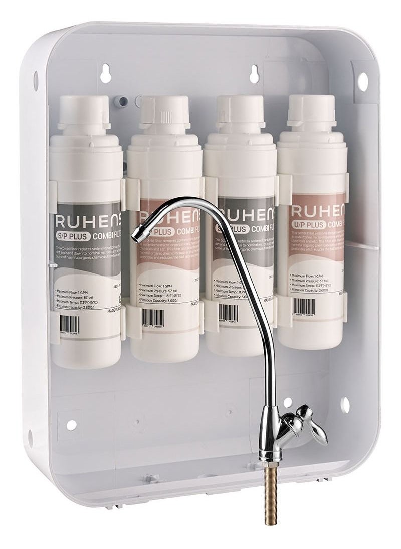 RUHENS New Under Sink Water Purifier For Home Drinking | Compact & Lightweight With 4 Stage Water Filter System | Zero Power Consumption | Ambient Water Extraction  - Image 2