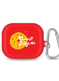 StylePods Case for Airpods 3rd Gen Case With Anti-Lost Keychain - Donut judge me
