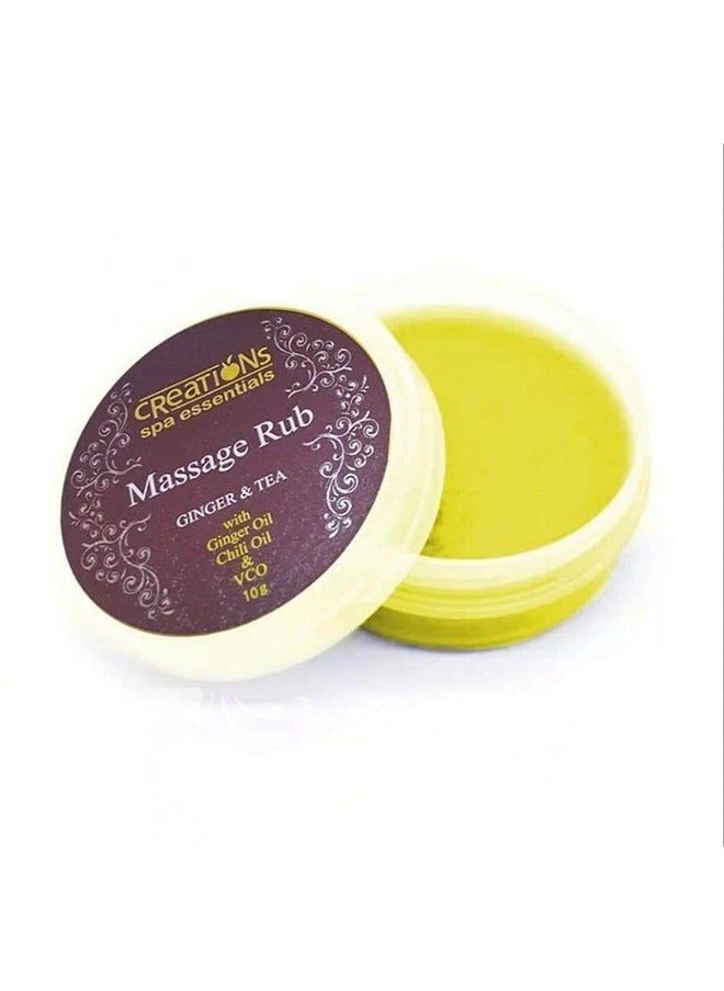 creation Creations Spa Essentials Massage Rub Ginger and Tea 50g  - Image 2