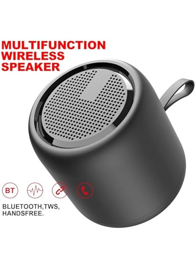 HOOKOR Portable Bluetooth Speakers, Small Speaker for Travel with Hands-Free Playback, Wireless Bluetooth Speakers with Dual Pairing Function, Portable Design, Bluetooth 5.3, Black - Image 2