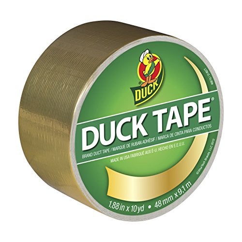Duck 280748 Duct Tape Single Roll 188 Inches x 10 Yards Metallic Gold