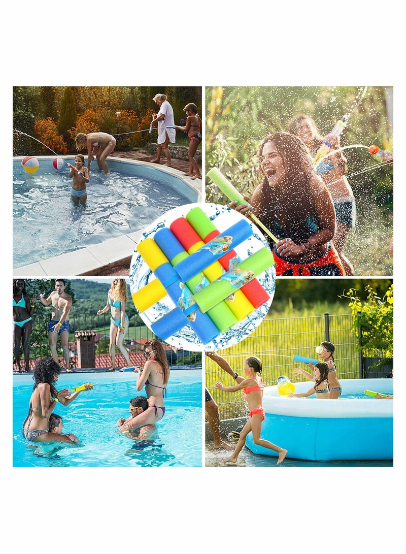 Excefore Water Pistols for Kids Toddlers Outdoor Pool Beach Toys 6 Pack Foam Water Guns Summer Super Water Blaster Soaker Gun for Garden Outside Games(Random Color) - Image 4