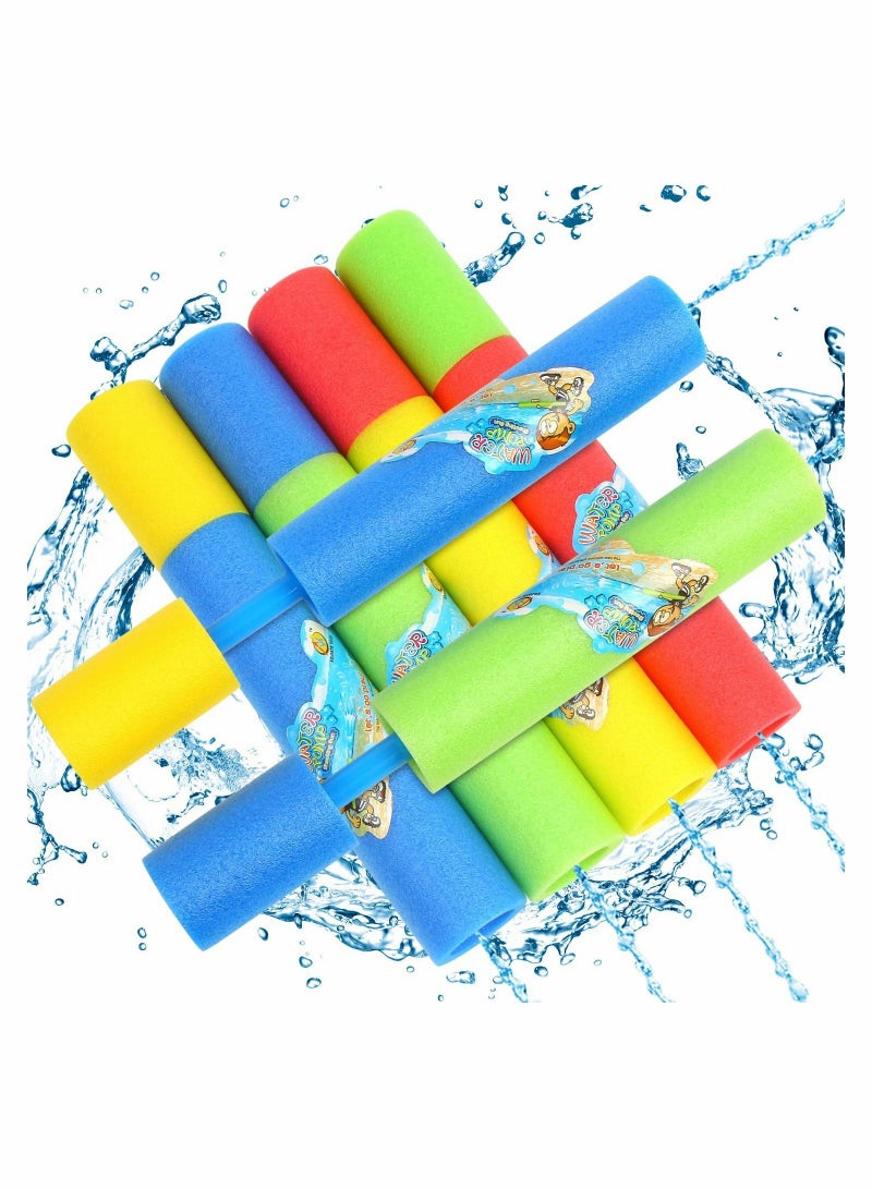 Excefore Water Pistols for Kids Toddlers Outdoor Pool Beach Toys 6 Pack Foam Water Guns Summer Super Water Blaster Soaker Gun for Garden Outside Games(Random Color) - Image 1
