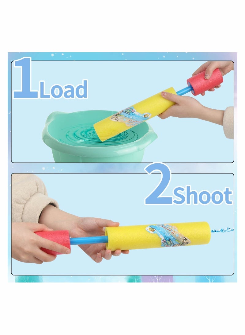 Excefore Water Pistols for Kids Toddlers Outdoor Pool Beach Toys 6 Pack Foam Water Guns Summer Super Water Blaster Soaker Gun for Garden Outside Games(Random Color) - Image 5