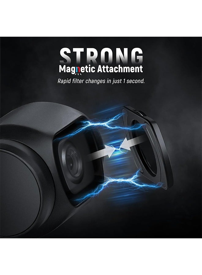 NEEWER HD CPL ND16 ND64 ND256 Filter Kit Compatible with DJI OSMO Pocket 3 Creator Combo Accessories Magnetic Action Camera Neutral Density Polarising Filter Optical Glass Aluminum Frame - Image 3