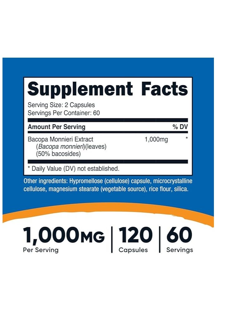 باكوبا مونيري 1000 مجم، 120 كبسولة - Image 2