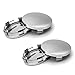 yorpyep 4 PCS Wheel Center Caps DustProof and RustProof Snapon Protector Plastic Electroplating Beautiful Decorative Cover for Cars Tire Modification Accessories Silver - Image 2