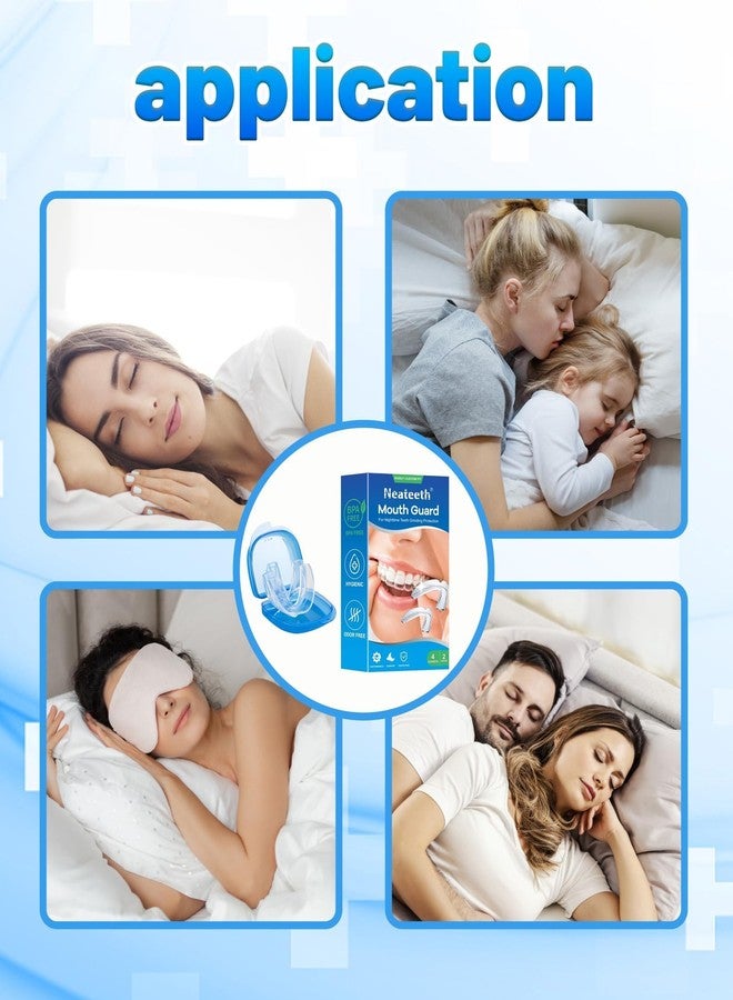 Buildcon 4 Pcs Night Guard for Teeth Grinding, Comfort Fit Mouth Guard for Sleeping & Teeth Clenching, Grinding Guard for Nighttime Use - Image 3