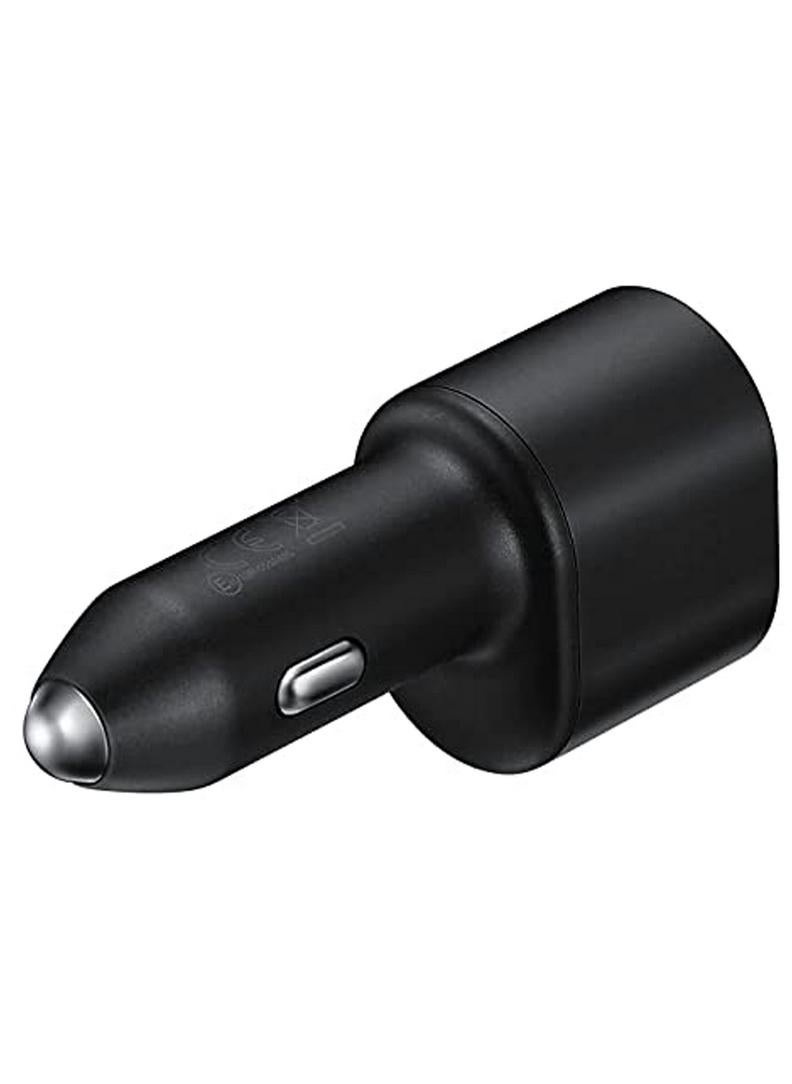 Samsung Car Charger Fast Charging 45W and 15W 2.0 Dual Port Car Charger with USB-C Cable 1m - Black - Image 5