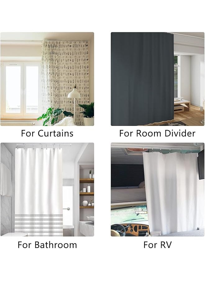 Bolivia's - Bendable Curtain Track Curved Ceiling Track For Curtains Bendable Curved Ceiling Curtain Track Set Track Curtains Ceiling Mount Includes Hook Up 3M - Image 1