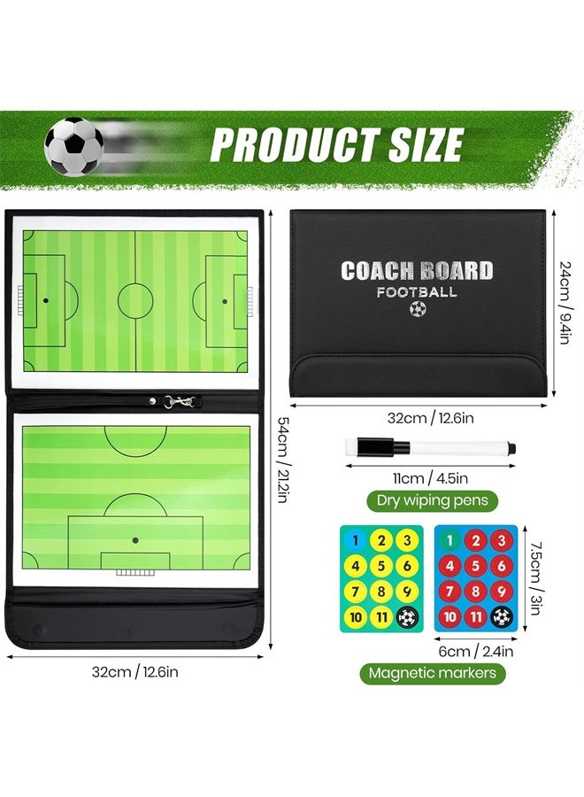 HOMESTAR Soccer Coaching Board, Soccer Coaches Clipboard, Tactical Magnetic Board Kit with Dry Erase, Marker Pen - Image 4