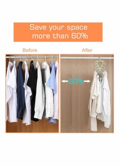 Y&D Clothes Hanger Organizer, Multi Functional Wardrobe Hanger, Rotate Anti-skid Storage Coat Hangers with 9 Holes  - Image 3