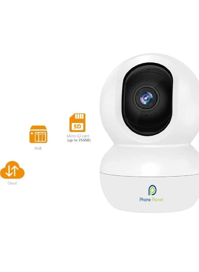 Phone Planet Three 3 megapixel Smart Home Security surveillance cameras the ideal choice for effective surveillance with modern technology and advanced security features 360 degree angle SD card two way audio and night vision - Image 5