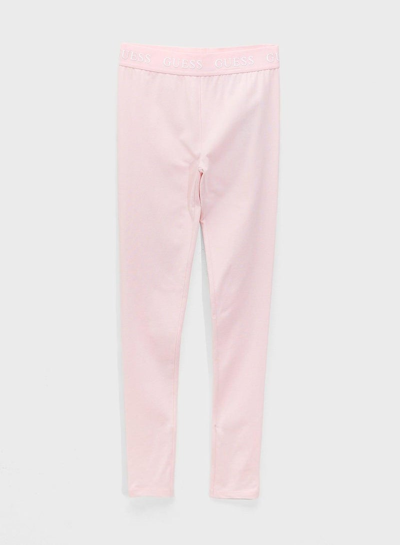 GUESS Youth Crew Neck Top And Leggings Set - Image 5