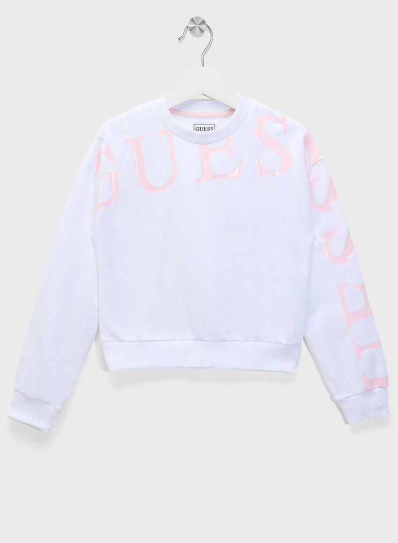 GUESS Youth Crew Neck Top And Leggings Set - Image 3