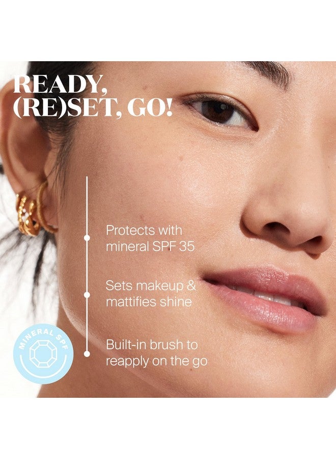 Supergoop! (Re)Setting 100% Mineral Powder, Translucent - 0.15 Oz - Makeup Setting Powder + Broad Spectrum Spf 35 Pa+++ Sunscreen - With Ceramides, Olive Glycerides & Coated Silica Spheres - Image 2