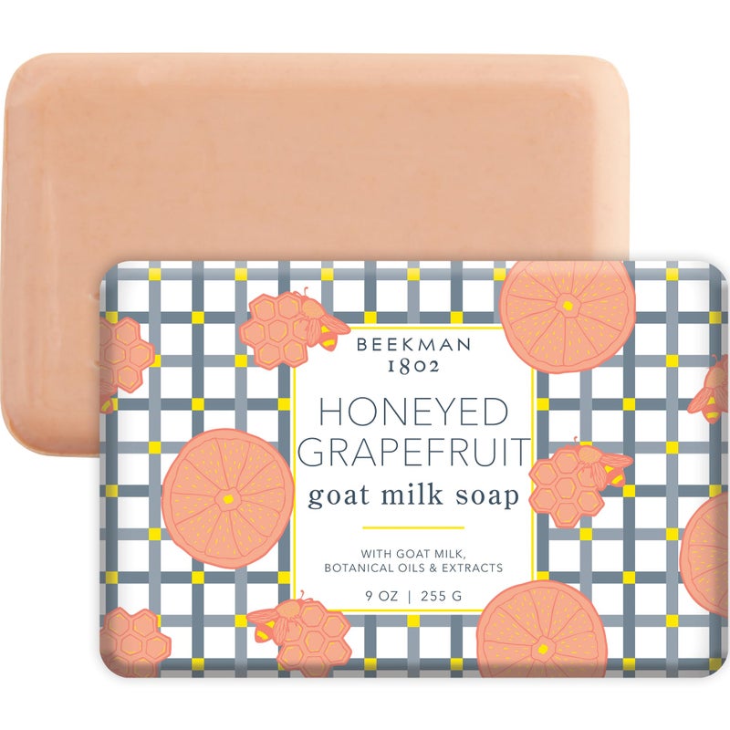 Beekman 1802 Goat Milk Soap Bar, Honeyed Grapefruit - 9 oz - Nourishes, Moisturizes & Hydrates the Body - Good for Sensitive Skin - Cruelty Free - Image 1