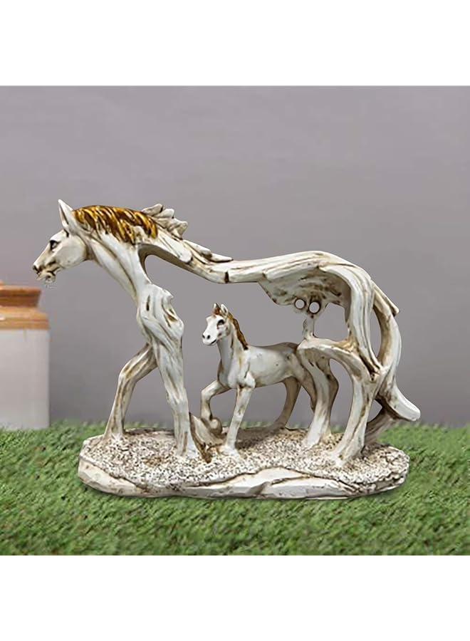 erorex Creative Resin Horse Statue Home Decoration Art Horse Sculpture Desktop Figurine Ornament Gift For Living Room Office Study Room Bedroom Coffee Shop Bar - Image 4