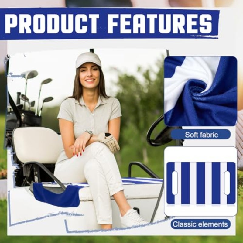 2 Pcs Microfiber Golf Cart Seat Cover American Flag Golf Blanket Portable Cushion Cover for Cart Independence Day Accessories - Image 5