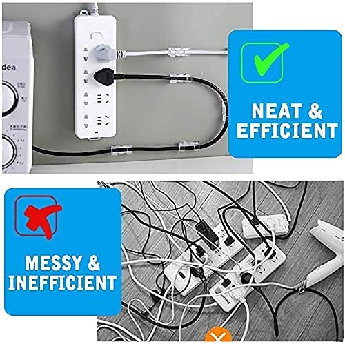 vietnam16 Pcs Desktop Cable with Improved Stronger Adhesive Tape Cable Manager Wire Manager Wire Clamp Wire Clips for Cable for Wall Wire Holder Clips Wall Pack of 2  - Image 3