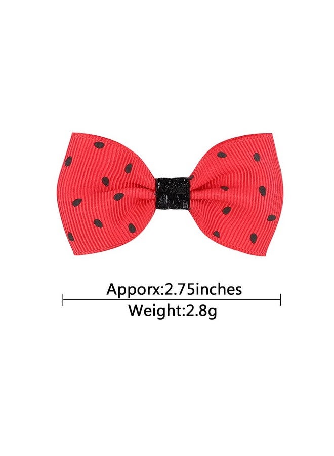 BBTDIN Watermelon Turban Headband Baby Girls Fruit Headwrap Watermelon Hair Hand Bow Bbg20 (Hair Clips6G) - Image 3