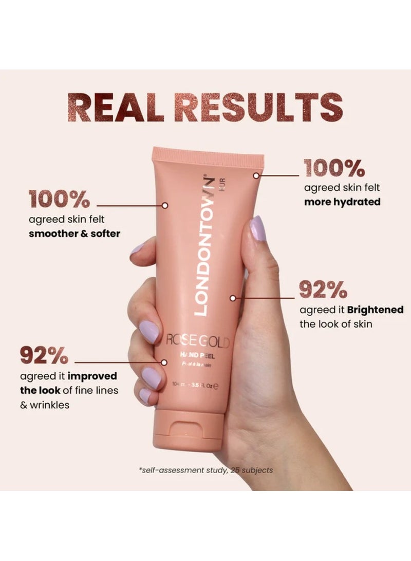 LondonTown Rose Gold Hand Peel Peeling Hand Mask 104ml - Image 2
