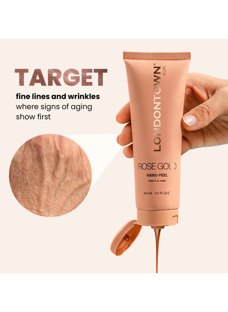 LondonTown Rose Gold Hand Peel Peeling Hand Mask 104ml - Image 3