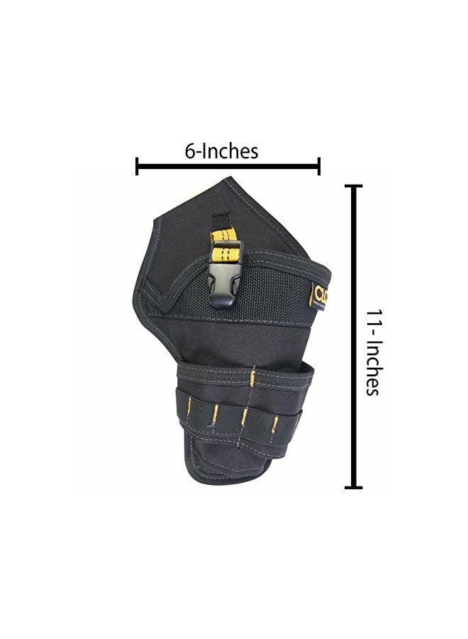 Custom Leathercraft Cordless Poly Drill Holster, Black (7.25 x 1.75 x 12.5 inches) - Image 2