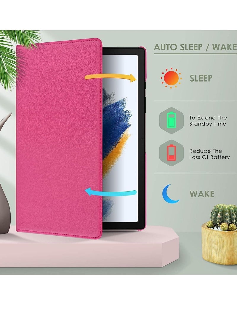 Case Compatible with Galaxy Tab A8 10.5" Case (SM-X200/X205/X207), Galaxy Tab A8 Case 10.5 inch,Auto Sleep/Wake 360° Rotating Stand Folio Leather Case for Tab A8 2022 - Image 5