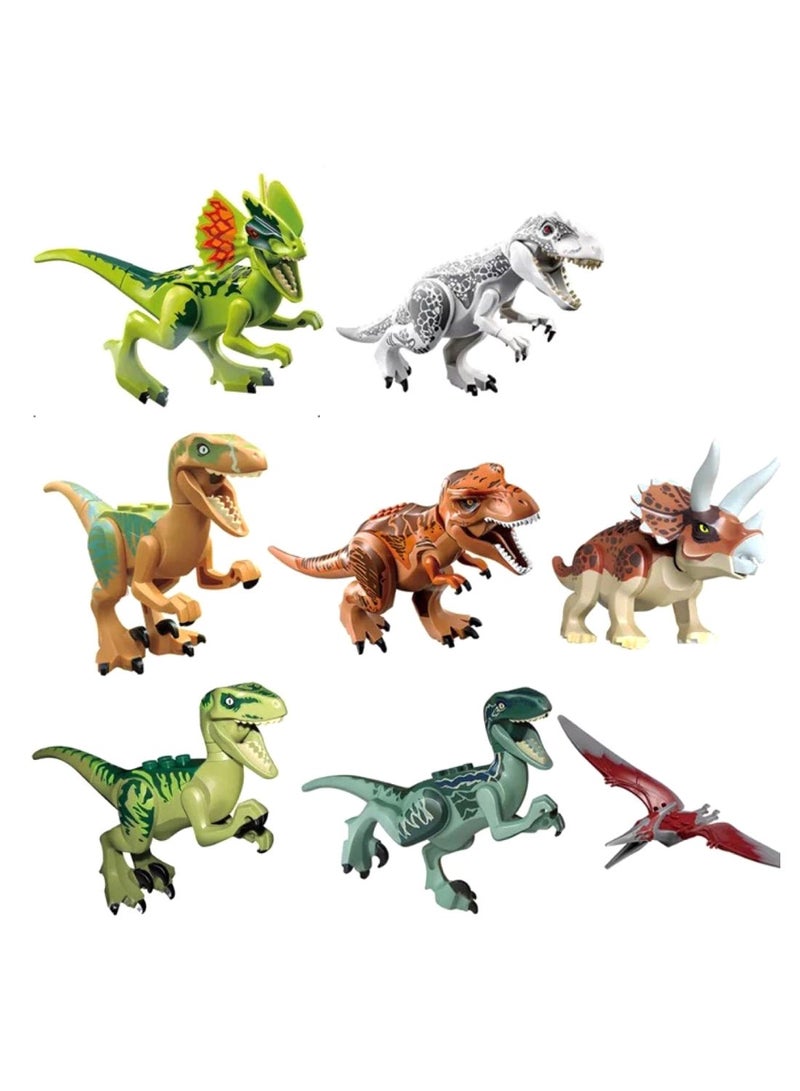NIBEMINENT 00053LGQ 8-Piece Jurassic Park Dinosaur Building Blocks Set 3+ Years - Image 1