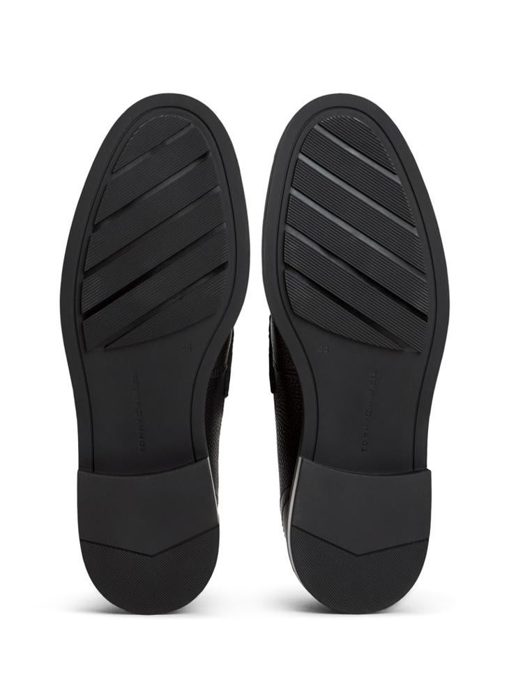 TOMMY HILFIGER Pebble Grain Leather Penny Loafers - Image 5