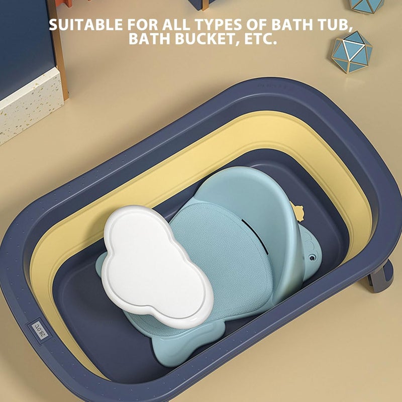 klarako Baby Bath Seat, Non Slip Safe Infant Bath Seat with Storage Rack, Soft Mat, Backrest, Adjustable Baby Bathtub Seat Bath Toys, Car Shape Toddler Shower Chair for Babies, Infant - Image 3