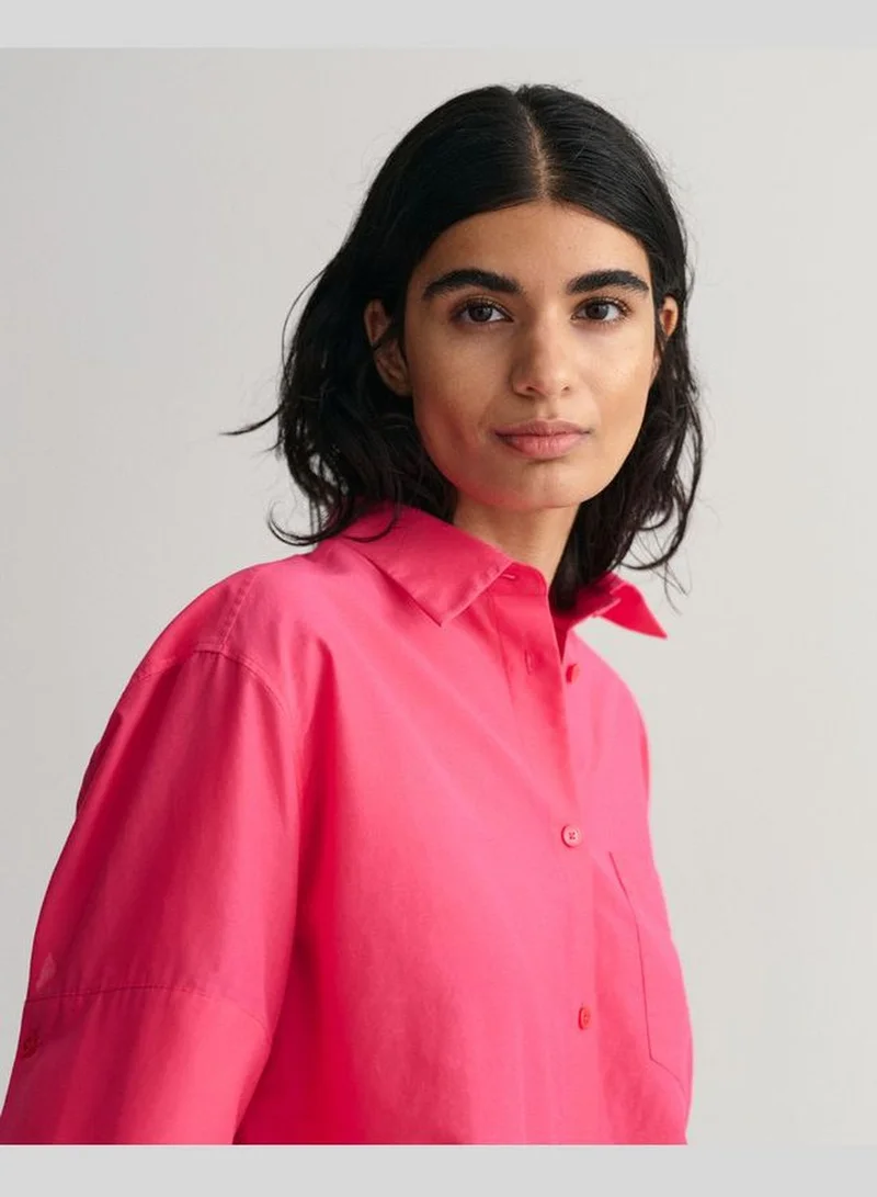 GANT Gant Relaxed Fit Cotton Silk Short Sleeve Shirt