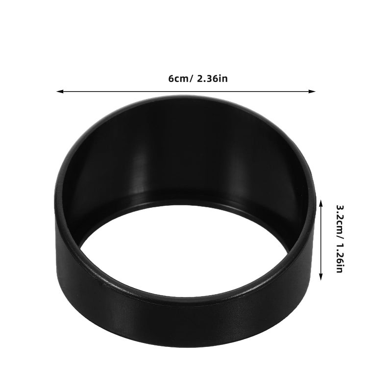 Universal 52mm Black Plastic Car Gauge Sunshade Visor UV Protection Dashboard Cover - Image 3
