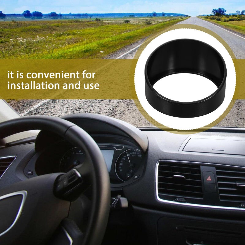 Universal 52mm Black Plastic Car Gauge Sunshade Visor UV Protection Dashboard Cover - Image 4