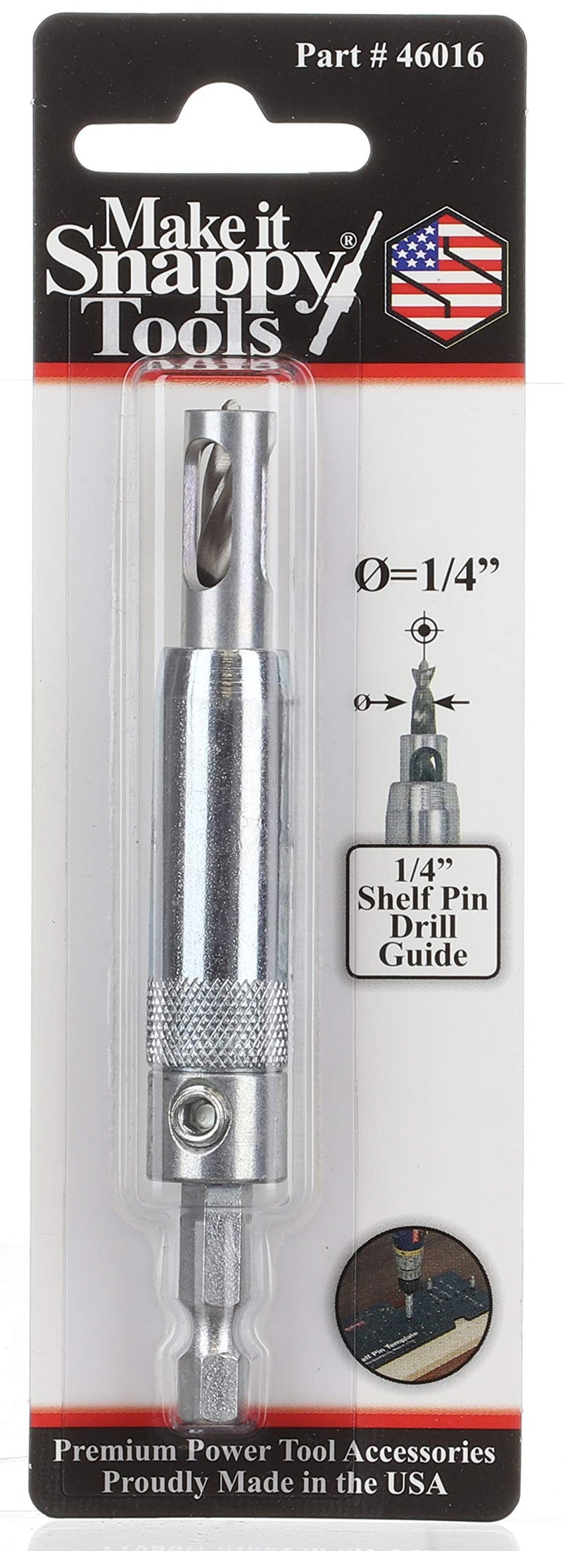 Make it Snappy Tools Shelf Pin Bit  1/4"" - Image 3