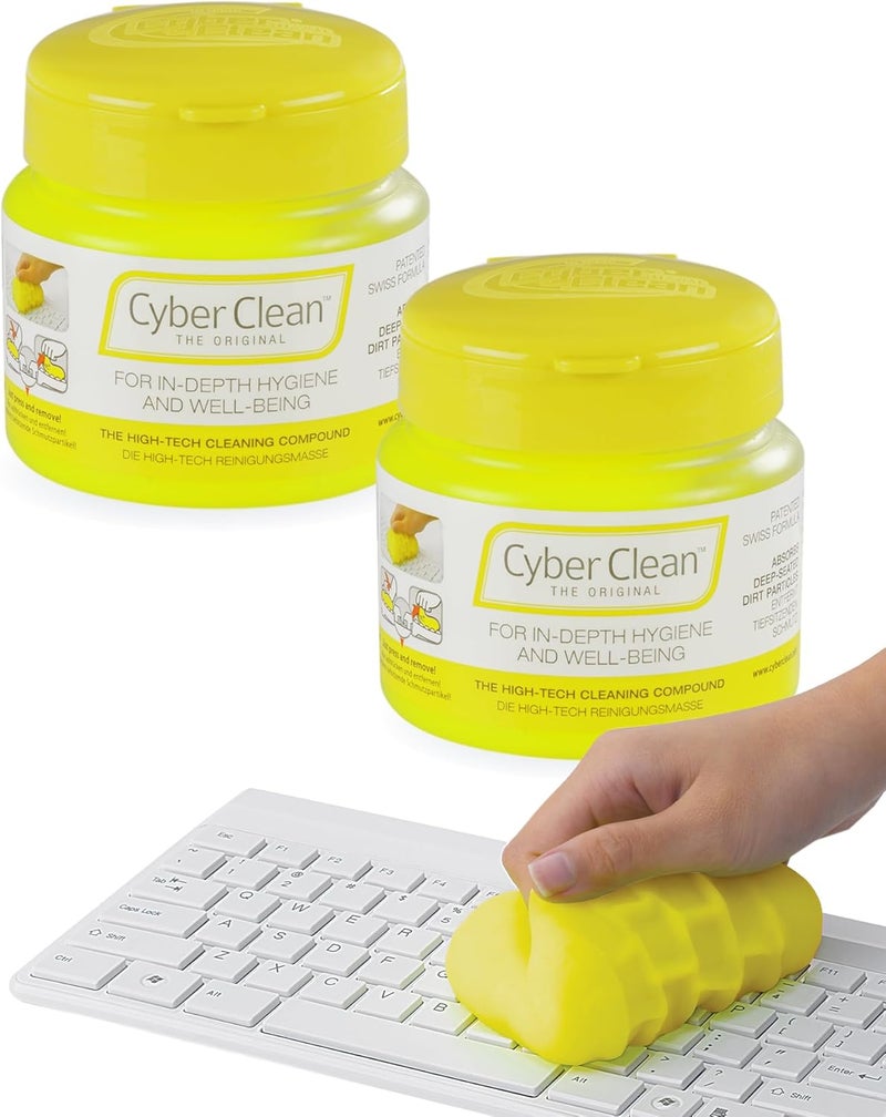 CYBER CLEAN The Original Cleaning Compound Double Pack (2 x 145g) - Cleaning Gel, Dust Remover, Keyboard Cleaner for Household, Electronics & Car - Image 2