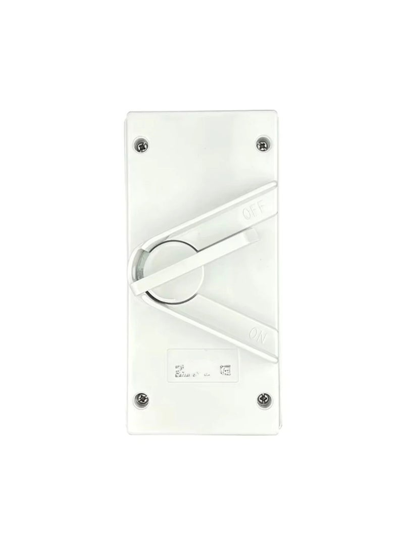 LITEX Weatherproof Isolator Switch– IP66 Outdoor Rotary Isolator, Double Pole, Heavy Duty Electrical - Image 1
