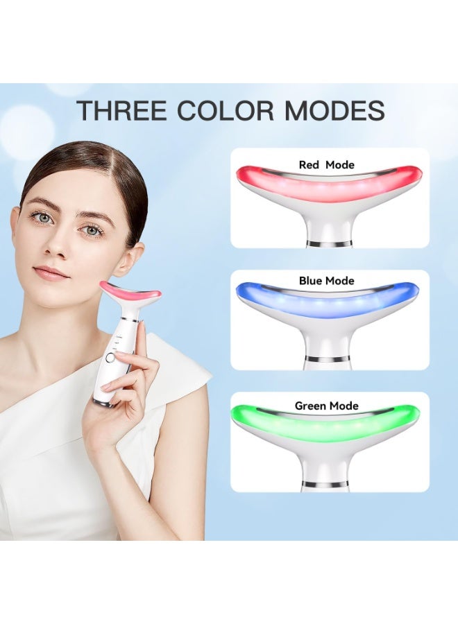 Anti-Wrinkle Face and Neck Lifting Device – LED Photon Therapy Massager for Skin Tightening and Double Chin Removal – Electric Facial Firming Massager - Image 2