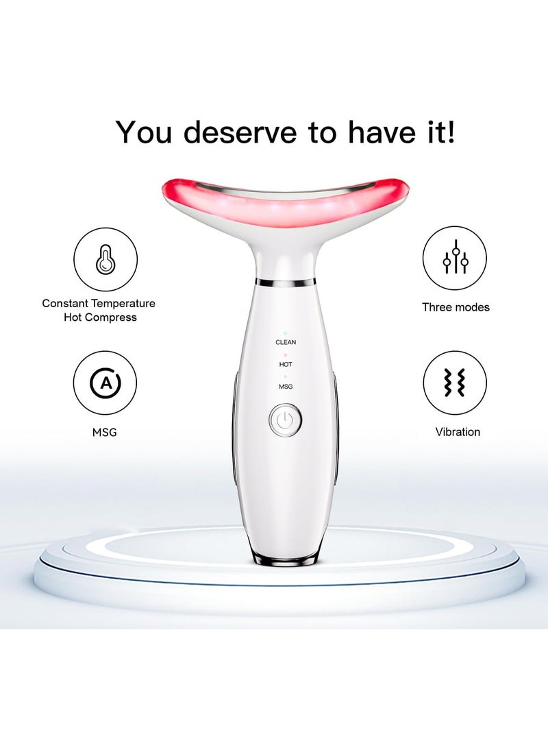 Anti-Wrinkle Face and Neck Lifting Device – LED Photon Therapy Massager for Skin Tightening and Double Chin Removal – Electric Facial Firming Massager - Image 3