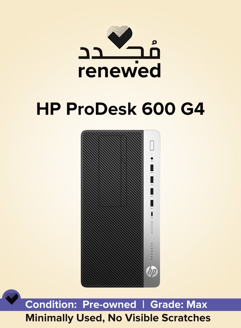 HP مجدد - كمبيوتر ProDesk 600 G4 MicroTower - معالج Intel Core i5-8500 - ذاكرة 8 جيجابايت DDR4 - قرص صلب 500 جيجابايت HDD - بطاقة رسومات Intel UHD Graphics 630 - ويندوز 11 برو - مزود طاقة 280 واط - Image 1
