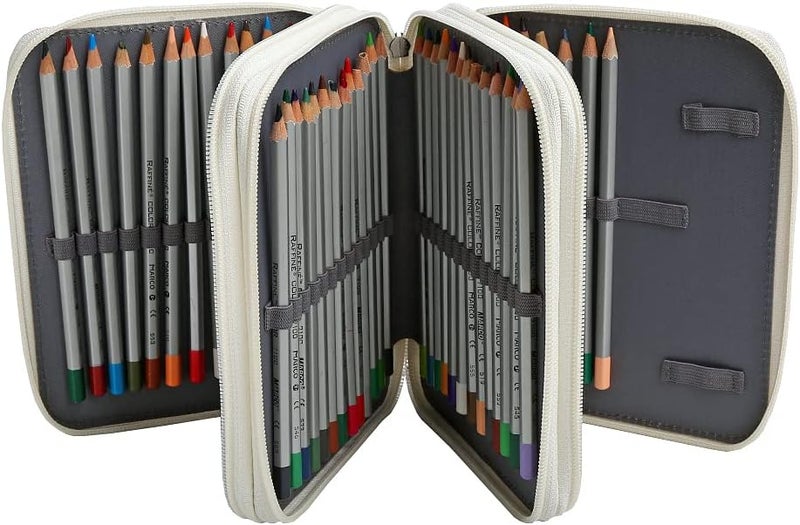 Lbxgap Rose Pencil Organizer - 72 Slot Colored Pencil Case with Zipper for Watercolor Pens, Markers and More - Image 2