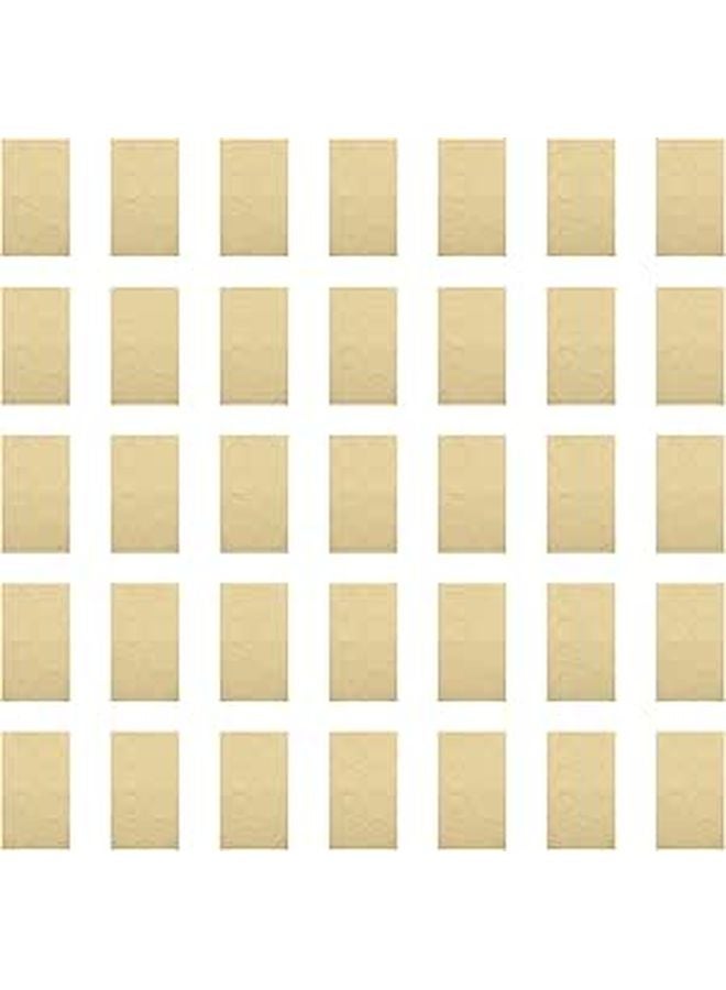 Gold Wax Seal Stickers 30 Sheets 2x2cm Adhesive PVC for Boxes Scrapbooking Envelopes - Image 1