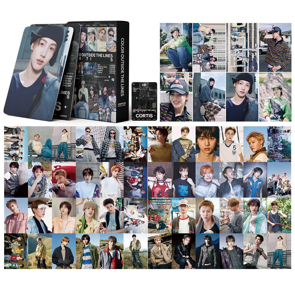 sunlelekz CORTIS Color Outside The Lines Album Lomo Cards - 55PCS